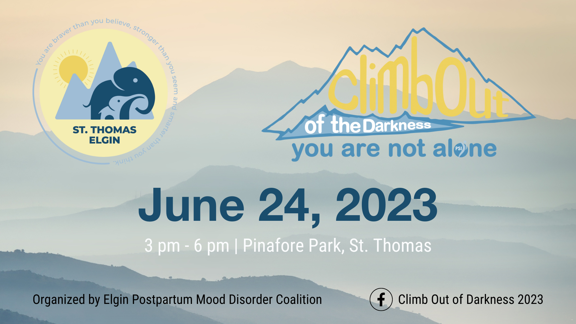 Climb Out of Darkness Event Web Banner